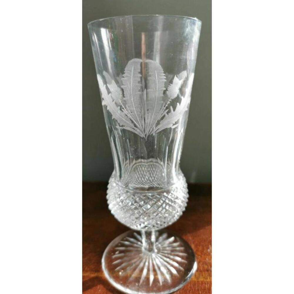 Rare Fluted Champagne 6 3/4 in PANEL Stunning Piece of Glass